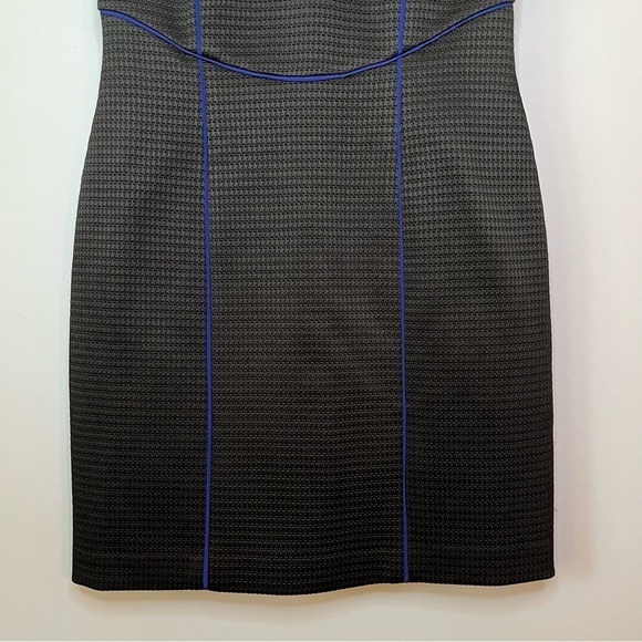 JAYGODFREY Waffle Knit Onyx Black Sleeveless Sheath Mini Dress Size 4 - Picture 4 of 16